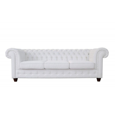 Design Classic Chesterfield Big XXL Couch Leather Textile Sofas Couches 3 Seater