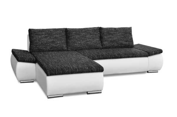 Design Modern Corner sofa L-shape Bed function Couch Leather Textile Sofas new