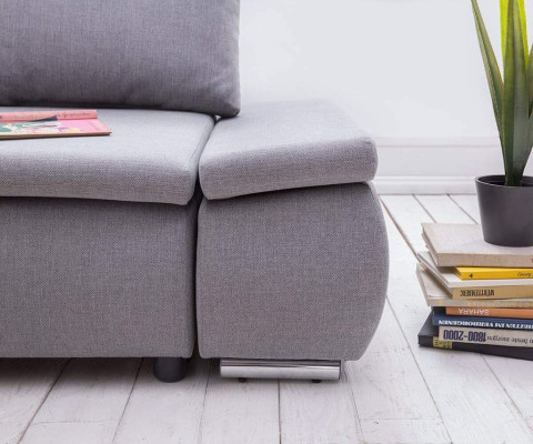 Sofa bed Design Corner sofa L-shape Bed function Couch Textile Sofas Fabric