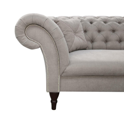 new 2 Seater Chesterfield Upholstery Couch Fabric Couches Sofa Seat Suite