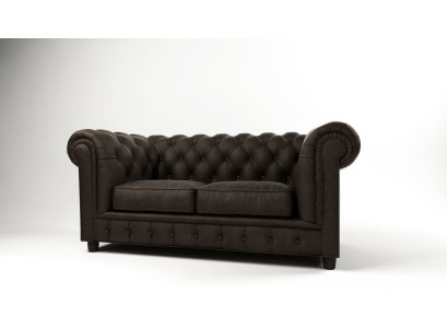 Chesterfield Couch 2 Seater Upholstery Seat Textile Fabric Couches Leather Sofas Sofa