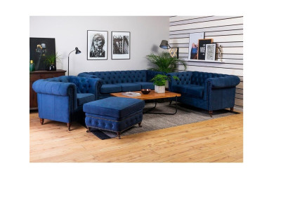 Designer Sofa 3 Seater Chesterfield Couch Upholstery Sofas Seat Three Seater Textile