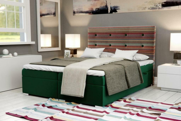 Boxspring Bed Hotel Double Bed Textile Luxury Beds Upholstery bed base function