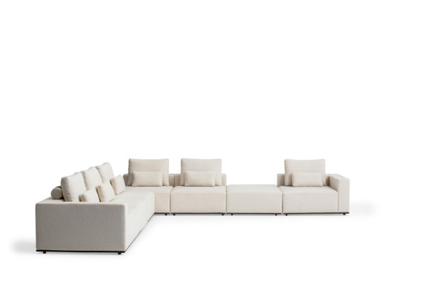 Corner sofa L-shape Living landscape Upholstery Textile Couch Sofa Set Luxury Furniture