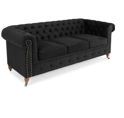 Chesterfield 3 Seater Sofa Office Couch with Bed function Sofas Couches Three-seater
