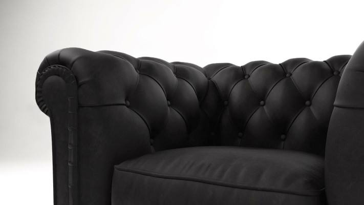 Elegant design Chesterfield Armchair Upholstery TV Seat Lounge Club Textile
