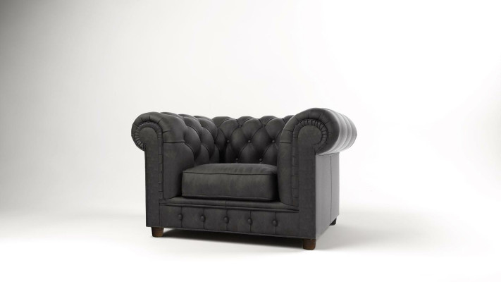 Elegant design Chesterfield Armchair Upholstery TV Seat Lounge Club Textile