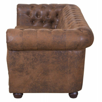 Chesterfield York Gobi 3 Seater Leather Couch Upholstery Sofas Couches new