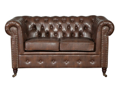 Sofa 2 Seater Design Sofas Upholstery Modern Seat Fabric Two-seater Leather new