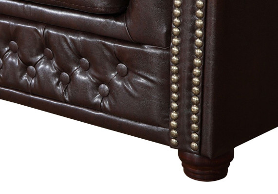 Design Sofa 2 Seater Couch Chesterfield Upholstery Seat Suite Leather Textile new