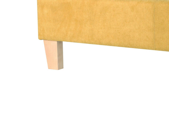 Double bed Bed Beds Upholstery Bedroom bed base Marriage Yellow Textile Fabric
