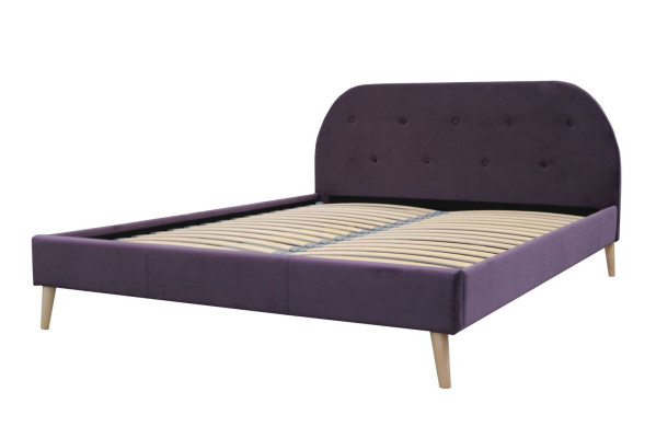 Designer Bed Beds Marriage bed Double bed Upholstered bed Bedroom Textile bed