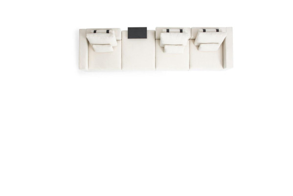 Sofa White Six Seater Living room furniture Luxury Couches Fabric Furniture