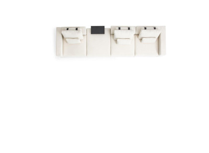 Sofa White Six Seater Living room furniture Luxury Couches Fabric Furniture