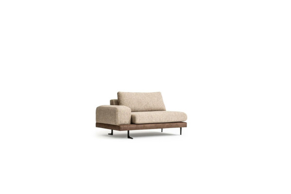 Large Beige Sofa Upholstered furniture Six-seater Designer Seating Set Textile
