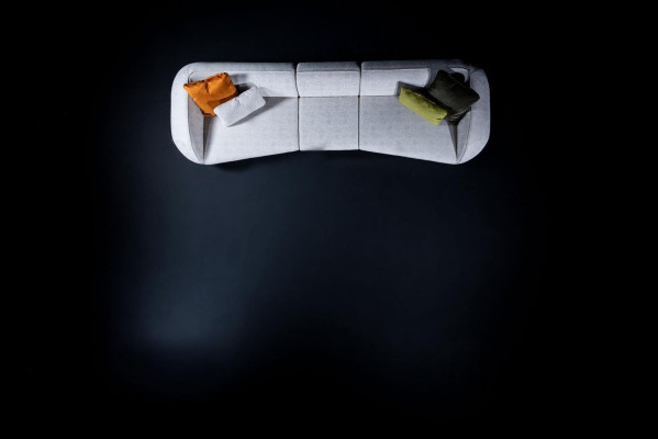 Upholstered furniture Six Seater Living room Couch Textile Sofas Modern Furniture