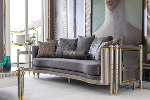 Luxury Three Seater XXL Sofa Big Couch Upholstery Furniture 260cm Design Furnishings