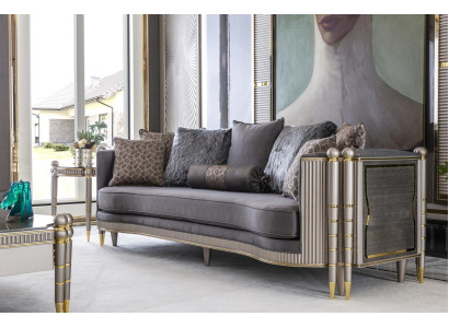 Luxury Three Seater XXL Sofa Big Couch Upholstery Furniture 260cm Design Furnishings