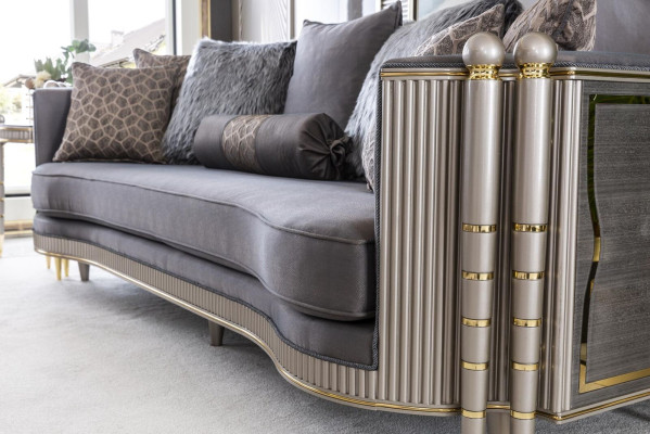 Luxury Three Seater XXL Sofa Big Couch Upholstery Furniture 260cm Design Furnishings