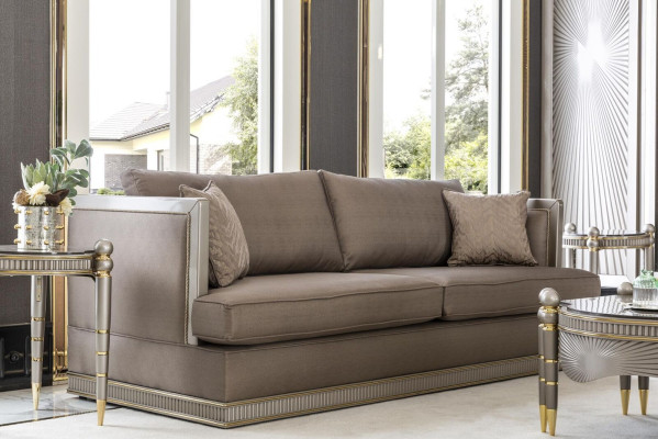 Luxury Big Couch Three Seater XXL Sofa Upholstery Furniture 260cm Design Furnishings