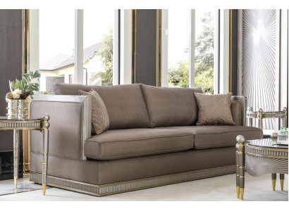 Luxury Big Couch Three Seater XXL Sofa Upholstery Furniture 260cm Design Furnishings