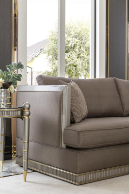 Luxury Big Couch Three Seater XXL Sofa Upholstery Furniture 260cm Design Furnishings