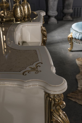 Bedroom Set Beige Chest of drawers Elegant Mirror Modern Luxury Design new 2-piece.