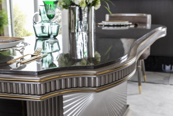 Silver Dining table Luxury Tables Furniture Dining Tables Table Silver Furnishings