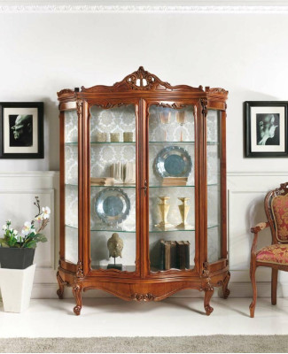 Glass cabinet display case sideboard furniture wooden cabinet xxl showcases luxury wardrobe wood