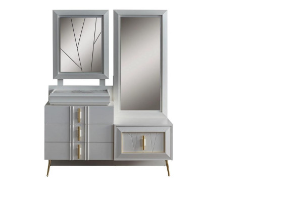 Dressing table with Mirror Luxury Console Exclusive Bedroom set 2 pieces