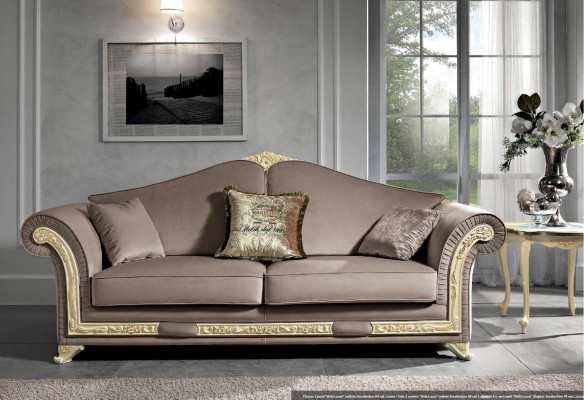 Living room Set Sofa set Wood Living room Classic Design Italy Set 9 pieces.