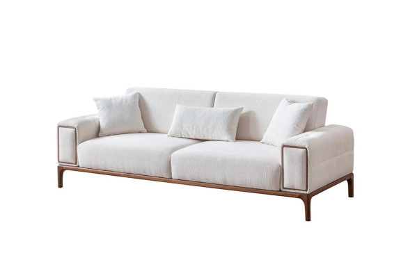 Sofa 3 Seater Modern Furniture White Color Living room Luxury three seater