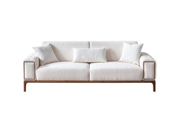 Sofa 3 Seater Modern Furniture White Color Living room Luxury three seater