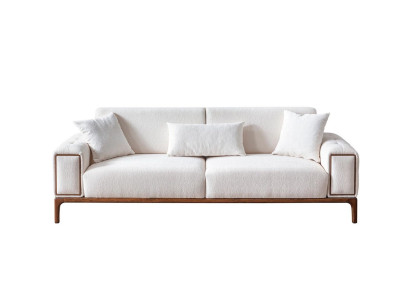 Sofa 3 Seater Modern Furniture White Color Living room Luxury three seater