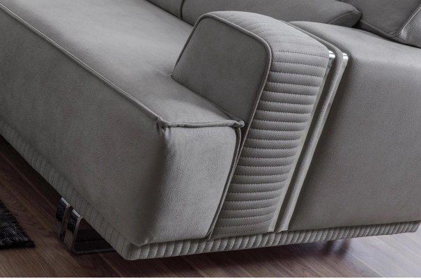 Sofa 3 Seater Modern Furniture Gray Living room Luxury Furnishings 235cm