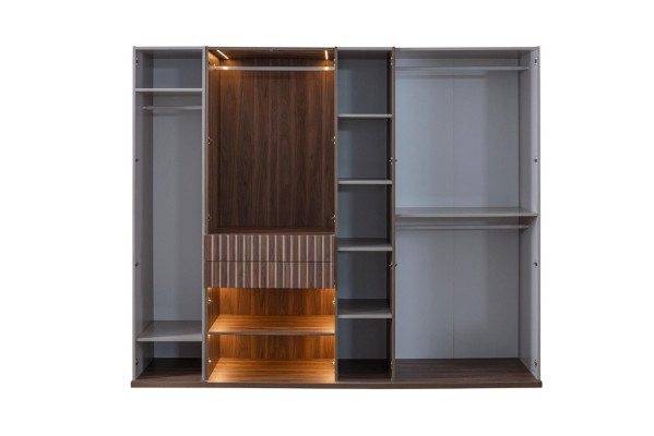 Wardrobe Wardrobe Bedroom Cabinets Modern Wood Luxury 260cm