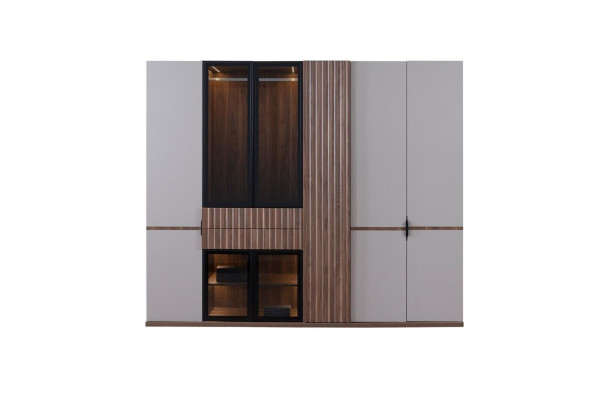 Wardrobe Wardrobe Bedroom Cabinets Modern Wood Luxury 260cm