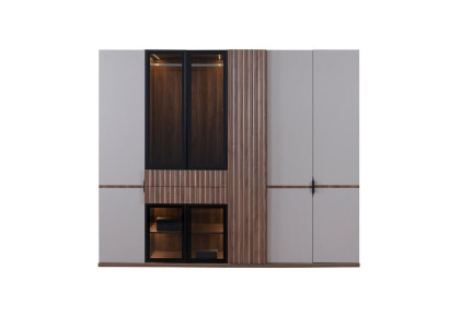Wardrobe Wardrobe Bedroom Cabinets Modern Wood Luxury 260cm