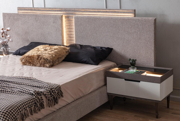 Design Bedroom 5 pcs. Bedroom Set Bed Bedside table Dressing table
