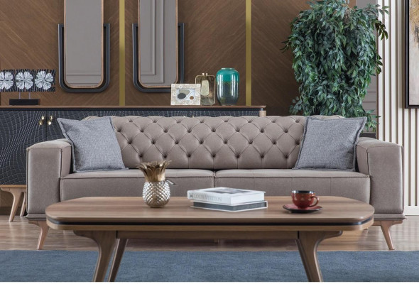 Luxury Modern Living room Set 4 pieces. 4 Seater Armchair Coffee table Möbe new