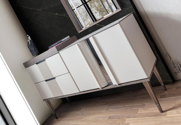 Design Dressing table with Mirror Luxury Bedroom Furniture 2pcs. style