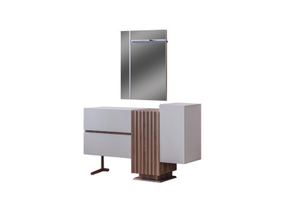 Modern Dressing table Gray Bedroom Furniture Dressing table with Mirror