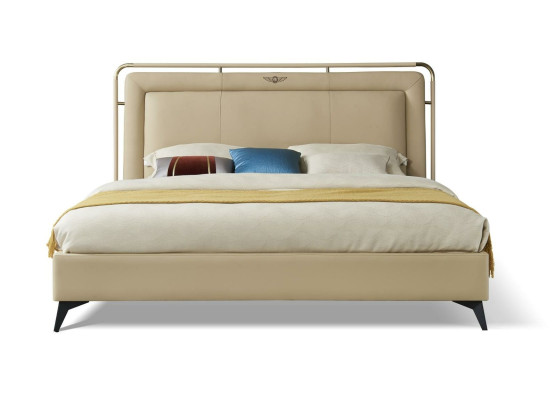 Bed Upholstery Classic s Double bed 180x200cm Wood Hotel Beds