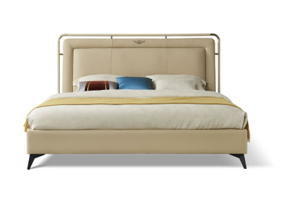 Bed Upholstery Classic s Double bed 180x200cm Wood Hotel Beds
