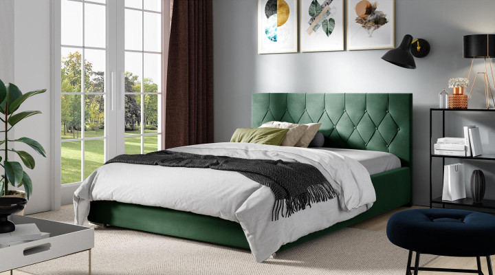 Bed Frame Fabric Textile Design Double Modern Hotel Bed Bedroom Beds new