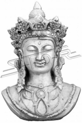 Buddha Statue Statues Sculptures Figure Decoration Silver Garden Patio