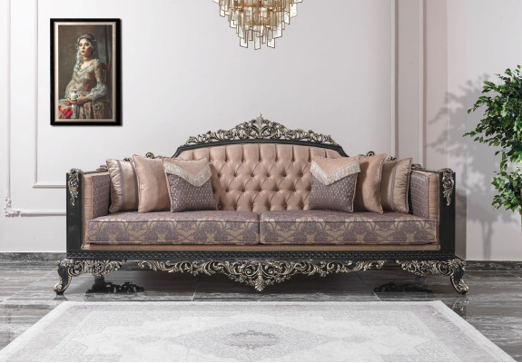 Luxury sofa set complete e couch set gray upholstered sofa fabric sofa