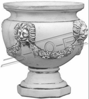 Design flower pot top plant pot vessel figures pots face sculpture
