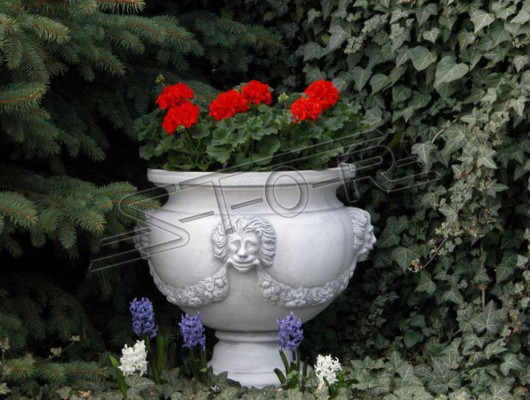 Design flower pot top plant pot vessel figures pots face sculpture