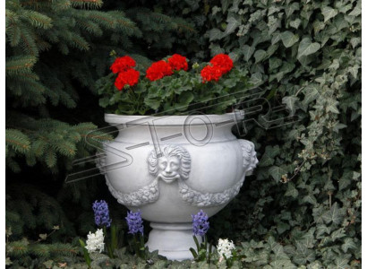 Design flower pot top plant pot vessel figures pots face sculpture